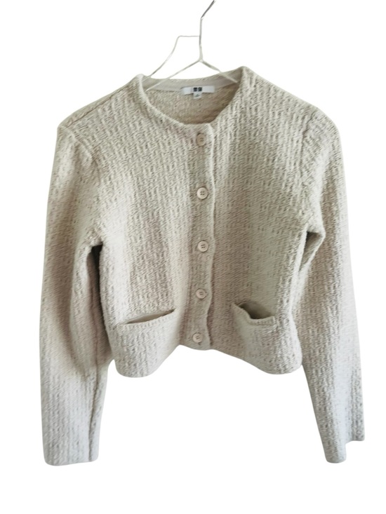 Uniqlo Sweaters - Uniqlo Cream Textured Knit Sweater